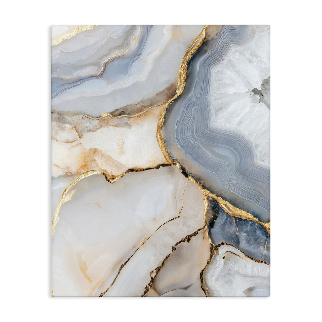 Stupell Industries White And Gray Geode Canvas, design by Svetlana Aleynikova